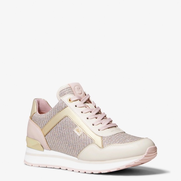 Michael Michael Kor: (Size 8.5) Maddy Trainer Glitter Chain Mesh - Picture 4 of 5